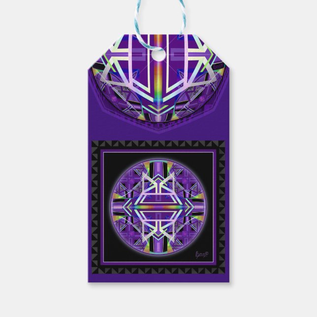 Purple W3 Gift Tags (Front)