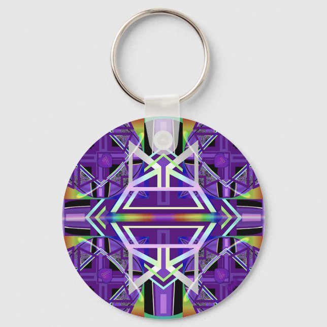 Purple W3 Keychain (Front)