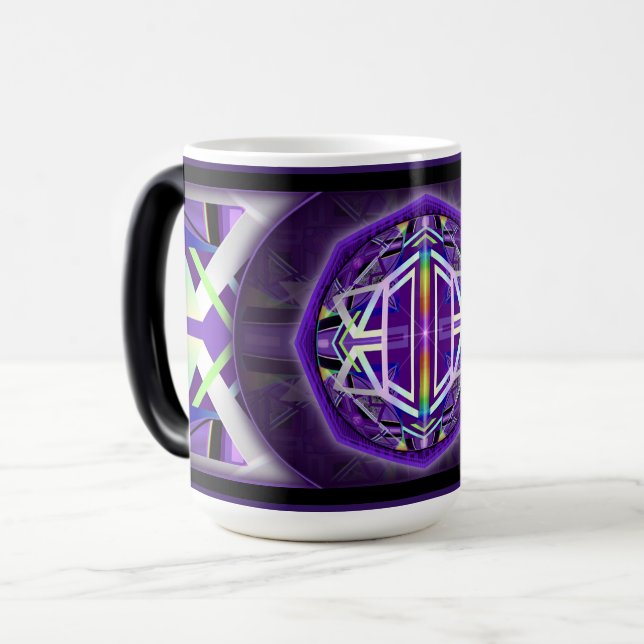Purple W3 Magic Mug (Front Left)