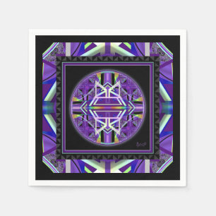 Purple W3 Napkin