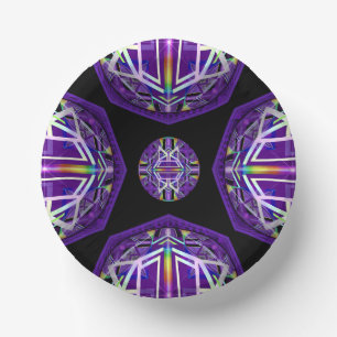 Purple W3 Paper Plate