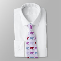 Purple Walking Cat Pattern