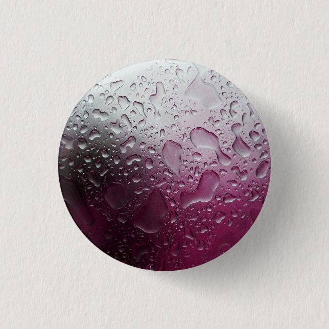 purple water 1 inch round button (Front)