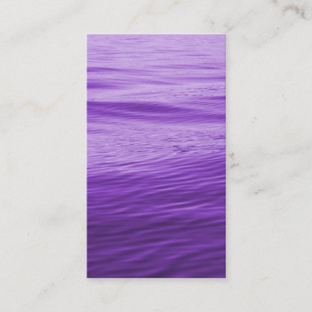 Purple Water Business Card (Front)