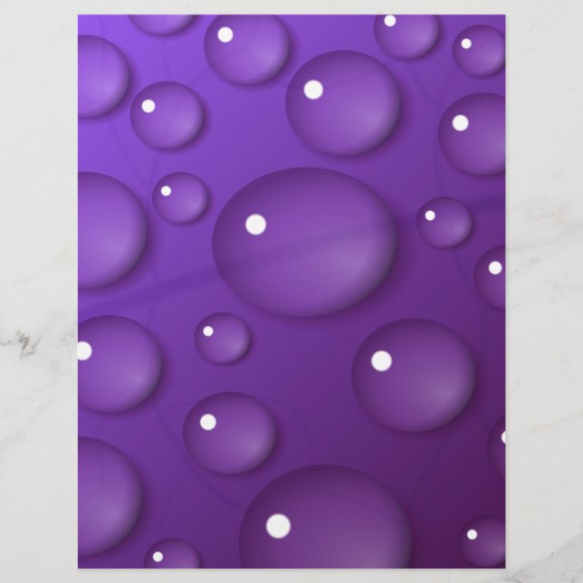 Purple Water Drop Pattern (Front)