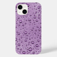 Purple water droplets