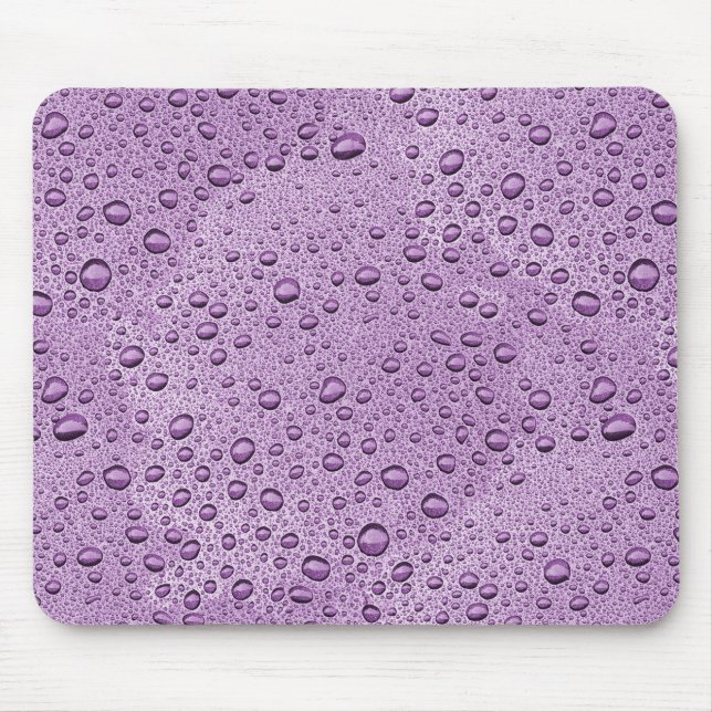 Purple water droplets mouse pad (Front)