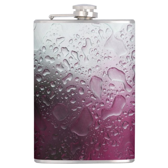 purple water hip flask (Front)