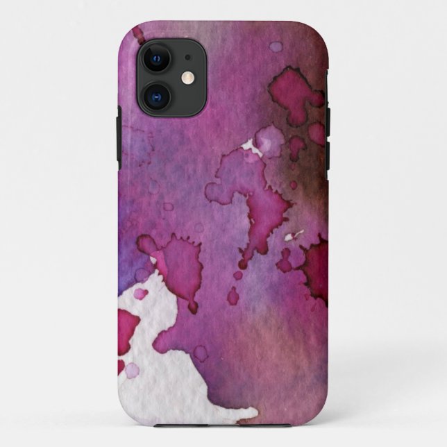 Purple Watercolor Background Case-Mate iPhone Case (Back)