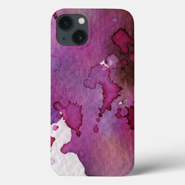 Purple Watercolor Background Case-Mate iPhone Case (Back)