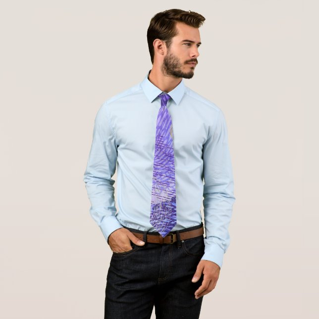 Purple Watercolor Background Tie (In Situ)