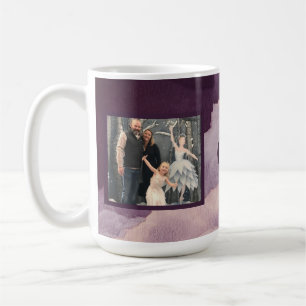 Purple Watercolor Clouds Two Photo Coffee Mug