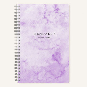 Purple Watercolor Elegant Notebook