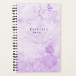 Purple Watercolor Elegant Planner