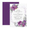 Purple Watercolor Floral Confetti Frame Wedding