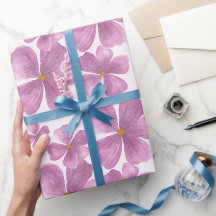 Purple Watercolor Floral