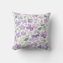 Purple Watercolor Flowers