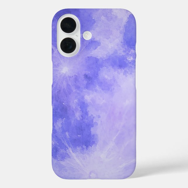 Purple Watercolor Moon Phone Case (Back)