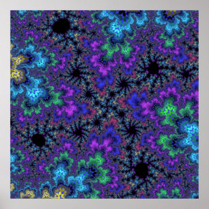 Purple Watercolor Speckle Poster