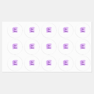 Purple watercolor splashes add text here custom pe