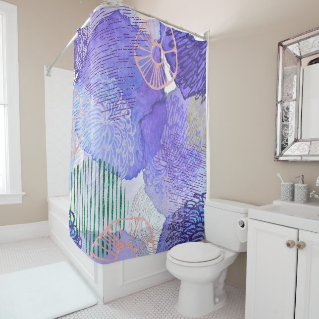 Purple Watercolor Spots (In Situ)