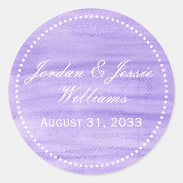 Purple Watercolor Sticker (Front)
