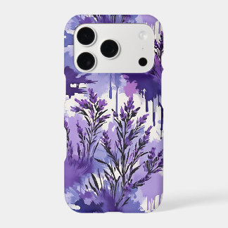 Purple Watercolor with Florals