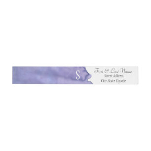 Purple Watercolor Wrap Address Labels