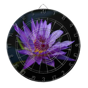 Purple Waterlily Lotus Dartboard