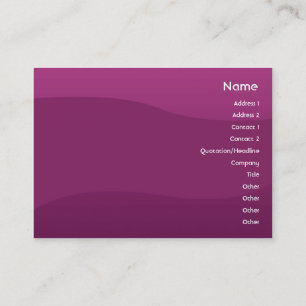 Purple Wave - Chubby Business Card