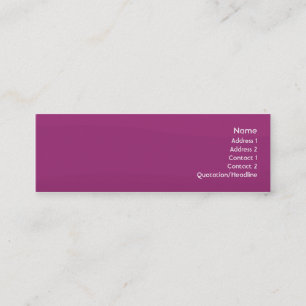 Purple Wave - Skinny Mini Business Card