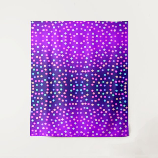 Purple Wave sparkles Tapestry (Front)