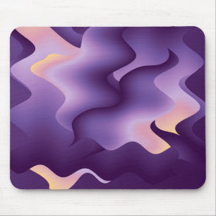 Purple waves mouse pad