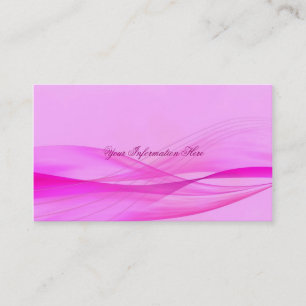 Purple Waves On Pink Business Cards