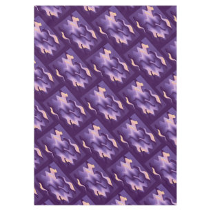 Purple waves tablecloth