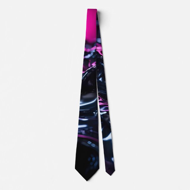 Purple Waves Tie (Front)
