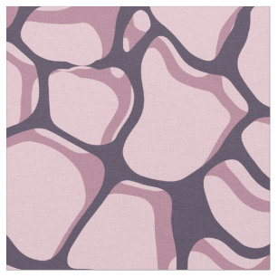 Purple Wavy Water Ripple Repeating Pattern Fabric