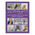 Purple We Love You Mother's Day Photo Collage Big