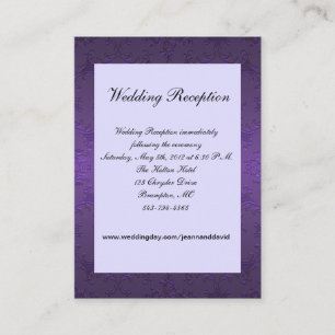 Purple Wedding Enclosure Card