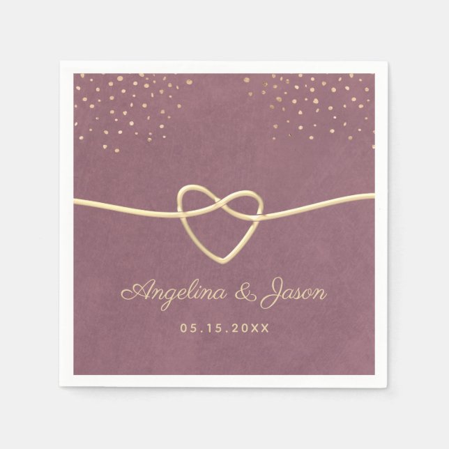 Purple Wedding Napkin (Front)