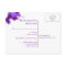 Purple Wedding RSVP Postcard
