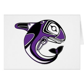 Purple Whale Totem Card