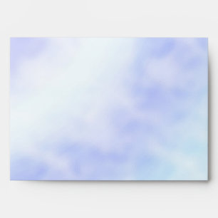 Purple White Aqua Blue Tie dye      Envelope