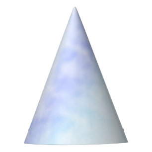Purple White Aqua Blue Tie dye           Party Hat