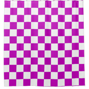 Purple White Chequered Check Pattern