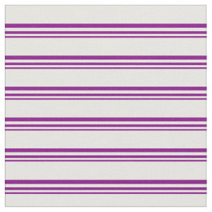 Purple & White Coloured Stripes/Lines Pattern Fabric