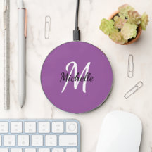 Purple & White Custom Monogram