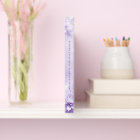 Purple White Flowers Guest Book