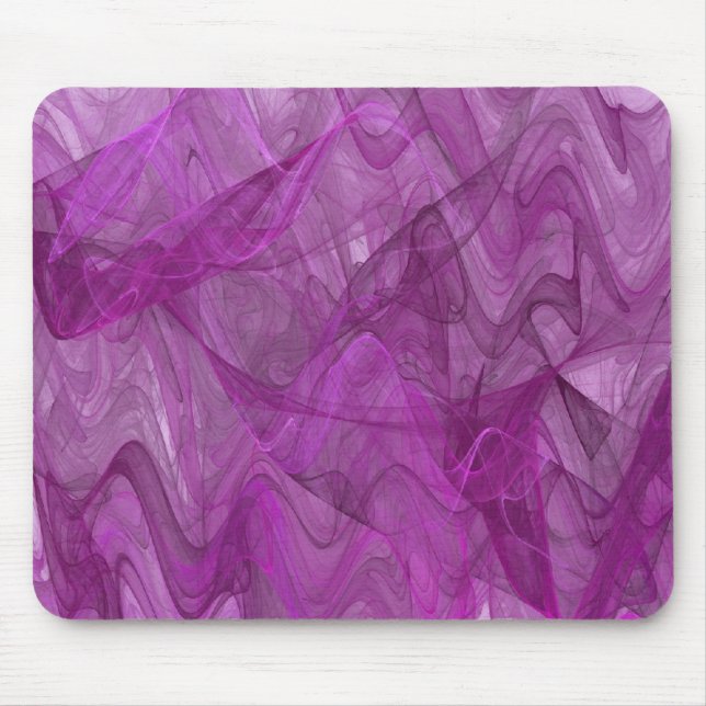 Purple & White Fractal Mousepad (Front)
