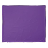 Purple White Geometric Polka Dots Duvet Cover (Back)